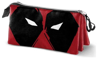 Image de Karactermania, Masque Deadpool Triple, 11x23x8 cm, Pochette Rouge, Rouge, Taille Unique