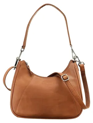 Image de GREENBURRY Cuir sac à épaule bandoulière sac à épaule Fiorentina Hobobag Tan brun