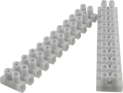 Produktbild von Unitec 2x Lüsterklemmen Verbindungsklemme 12polig x 1,5-6,00mm² weiß VDE