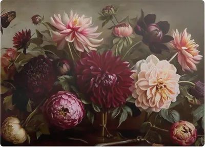Produktbild von Blumenstrauß – Bodenschutzmatte – Rutschfest – Schutzmatte für Büro – Vinylmatte – Stuhlunterlage  – 140 x 100 cm