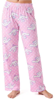 Produktbild von Get Trend Sanrio Cinnamoroll Hosen Damen Schlafanzughose Lang, S-2XL