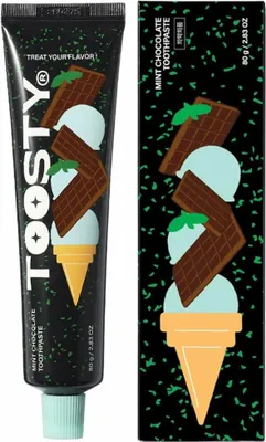Immagine prodotto di TOOSTY Dentifricio al cioccolato e menta 80 g