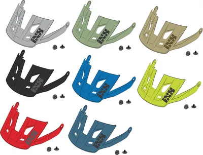 Produktbild von iXS Visor + Pins Trigger AM olive M/L