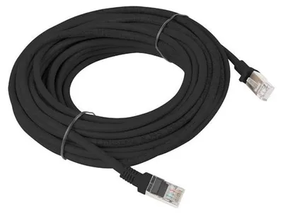 Produktbild von Lanberg PCU6-10CC-1000-BK, 10 m, Cat6, U/UTP (UTP), RJ-45, RJ-45, Schwarz