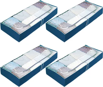 Produktbild von WENKO Unterbettkommode Air, 4er Set, 3-Seiten-Reißverschluss