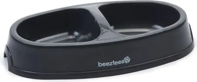 Produktbild von Beeztees Doppelnapf Katze Kunststoff anthrazit 2 x 150 ml