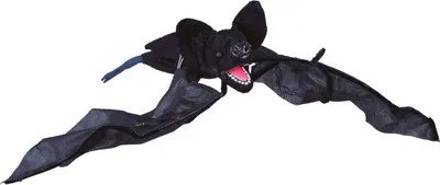 Image de Chauve-souris Décoration Halloween Noir Bête Volante Pour Fêtes Effrayantes Décoration Animale Mystérieuse Créature Nocturne Décoration Horror Accessoire, Couleur : Noir