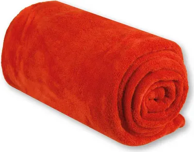 Zdjęcie produktu dla Kocyk przytulanka, kolor: terakota, wymiary: 70x100 cm