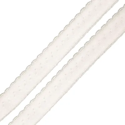 Produktbild von Wäschegummi Dessous-Gummi Faltgummi Ziergummi 12mm Zuschnitt ab 1m