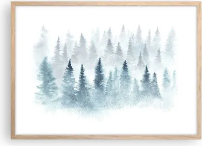 Produktbild von Gerahmtes Poster - Rahmen in heller Eiche - Bäume Wald Natur - 70x50 cm - Wand Bild - Wanddeko - Wandbilder - Kunstposter - Wandposter - Bilderrahmen - Bilder - Kunstdruck - Wandbild - P2NAA70x50-3981