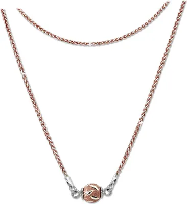 Produktbild von SilberDream Halskette Echt 925 Silber vergoldet 46cm Kugel silber rose D2SDK24146E