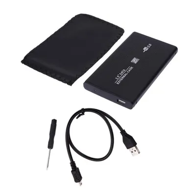 Produktbild von I49 2,5 Zoll USB 2.0 SATA Externes Festplattengehäuse – HDD Case Box für 2,5" SATA Festplatte, Plug & Play