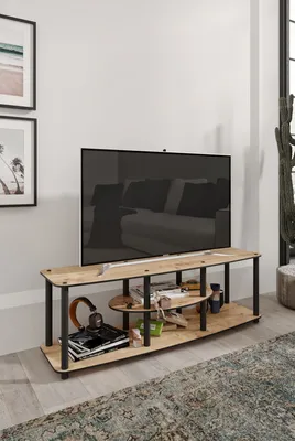 Obrázok produktu pre Skye Decor, moderný televízny stolík vyrobený zo 100% MDF, rozmer 120 x 35 x 38 cm, s robustnými nožičkami, v dubovej farbe | Štýlový a funkčný dizajn pre váš domov.