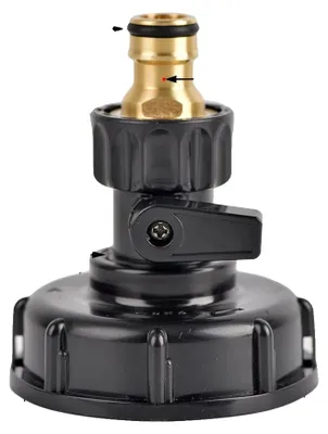 Productafbeelding van IBC-tankadapter, grof schroefdraad, lekvrije uitlaat, type C