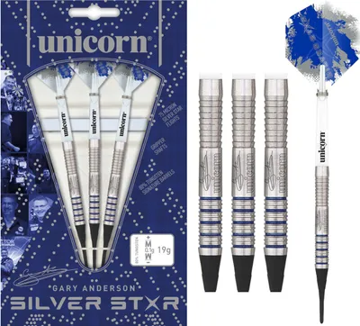 Produktbild von Unicorn Gary Anderson silverstar 80% Softdarts