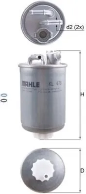 Immagine prodotto di Filtro carburante KNECHT KL 476D