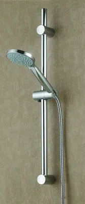 Produktbild von Duschstangen-Set SLIDER 72 cm mit 3 Funktionen Handbrause 12 cm und 1,5 m Schlauch verchromt