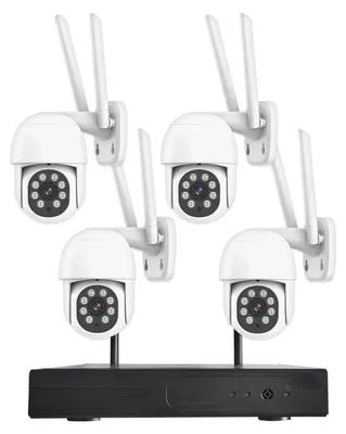 Obrázek produktu pro Bezdrátová WiFi kamerová sada s NVR jednotkou a 4x 5MP PTZ kamerami
