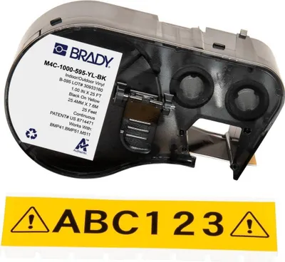 Image de Étiquette Brady BMP41/BMP51/BMP53/M511 (M4C-1000-595-YL-BK)