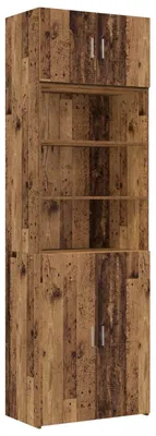Produktbild von Lagerschrank mit Regalen Altholz 70 x 42,5 x 225 cm