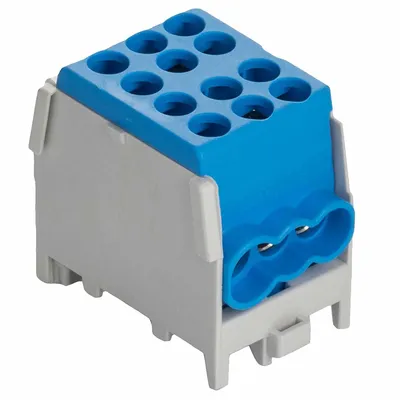 Produktbild von Pollmann Hauptleitungsabzweigklemme blau 25/16mm² 1-pol 2Ein/4Aus 2080169