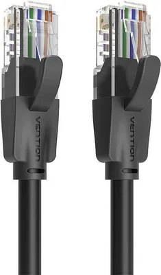 Image de Utp Cat6 Vention Ibebk Rj45 Ethernet Cable 1000Mbps 8M Black