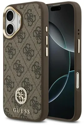 Zdjęcie produktu dla Etui Guess 4G Strass Logo Magsafe Na Iphone 17 - Brązowe