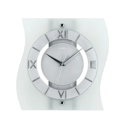 Obrázok produktu pre Rádiové nástenné hodiny moderné 30 x 32 x 6 cm - AMS Model: 5909