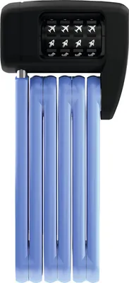 Produktbild von ABUS Kinder-Faltschloss Bordo Lite Mini 6055C/60 SYMBOLS - Fahrradschloss mit Symbolcode - ABUS-Sicherheitslevel 7 - 60 cm - Blau