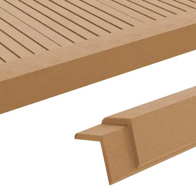 Zdjęcie produktu dla vidaXL Wsporniki kątowe 5 szt. WPC 170 cm kolor teak