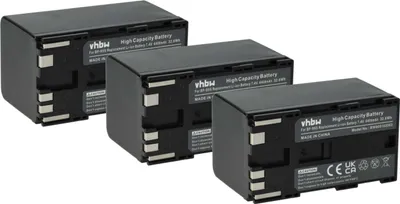 Produktbild von vhbw 3x Akku kompatibel mit Canon XF300, XF305, XF100, XF105 Videokamera Camcorder (4400 mAh, 7,4 V, Li-Ion)