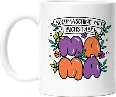 Produktbild von Suchmaschine Mit 4 Buchstaben MAMA Tasse Muttertag Geschenkidee Beste Mama Der Welt