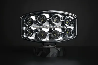Produktbild von SKYLED Jumbo Octan FULL LED Fernscheinwerfer Lichtbelken Zusatzscheinwerfer Positionslicht Weiß/Orange, 10-48V, 7360 Lm, Ref. 25, ECE R112 R10, Chrom-Gehäuse, LKW PKW Offroad Arbeitsscheinwerfer Auto