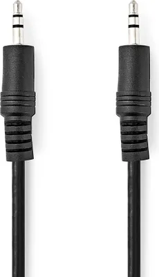 Produktbild von Nedis Stereo-Audiokabel - 3.5 mm Stecker - 3.5 mm Stecker - Vernickelt - 0.50 m - Rund - Schwarz - Box