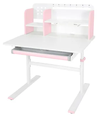 Produktbild von Kondela Mitwachsender Schreibtisch Adan - rosa / weiß