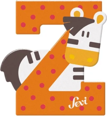 Produktbild von Sevi Buchstabe Z Zebra, orange