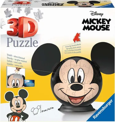 Produktbild von Puzzle-Ball Disney Mickey Mouse mit Ohren Ravensburger 11761