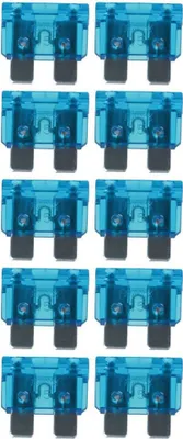 Produktbild von baytronic 10x Kfz-Flachstecksicherung Standard blau 15A