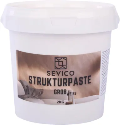 Produktbild von Strukturpaste 2kg GROB Weiß Acryl 3D Struktur Effektpaste DIY Wanddeko