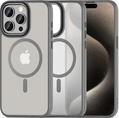 Produktbild von Tech-Protect Magmat 2 Magsafe Iphone 15 Pro Matte Titanium