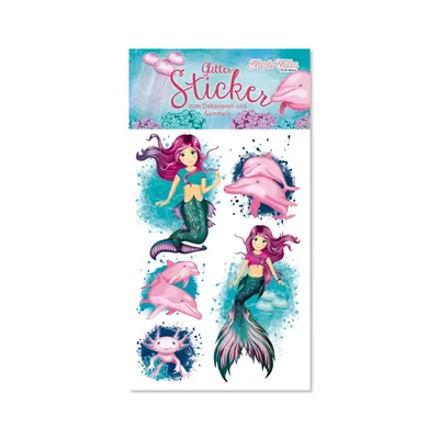 Produktbild von TapirElla Glitter Sticker Meerjungfrau