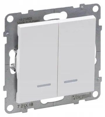 Image de Legrand Suno Interrupteur escalier double éclairage Blanc