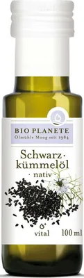 Produktbild von Schwarzkümmelöl kalt gepresst  100 ml -  Planete