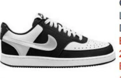 Produktbild von Nike Court Vision Low Sneaker Schwarz