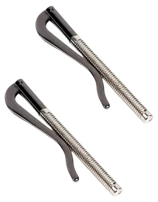 Produktbild von 2 x Schwarze Metall-Geldklammer für Geldscheine, Ersatzteile, Federklemme, Bargeldhalter