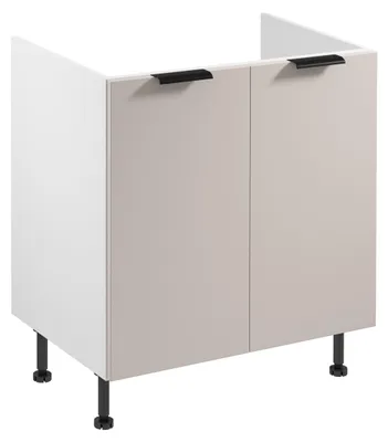 Image de Meuble sous-évier SALERNO - largeur 80 cm, blanc/beige