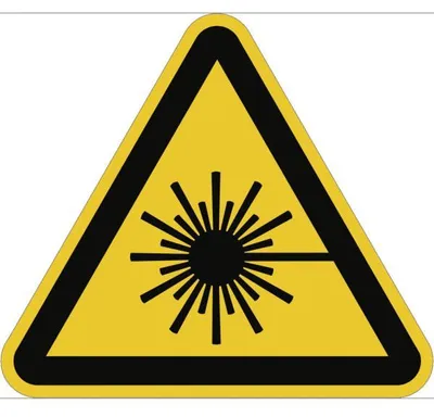 Produktbild von Dreifke® Schild Warnung vor Laserstrahl ISO 7010, Kunststoff, 200 mm SL