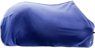 Productafbeelding van Zweetdeken Paard - Afzweetdeken Fleece - Paard Droog Houden - Optimale Zweetabsorptie - 165 cm - Donkerblauw