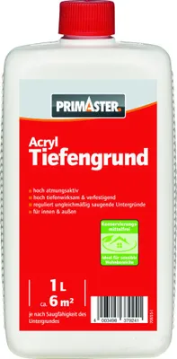 Produktbild von Primaster Acryl Tiefengrund 1 L farblos