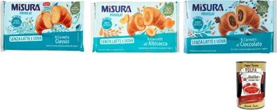 Produktbild von Testpaket Misura Cornetti Privolat Classici Cioccolato Albicocca Croissants, ohne Milch und Eier + Italian Gourmet polpa 400g